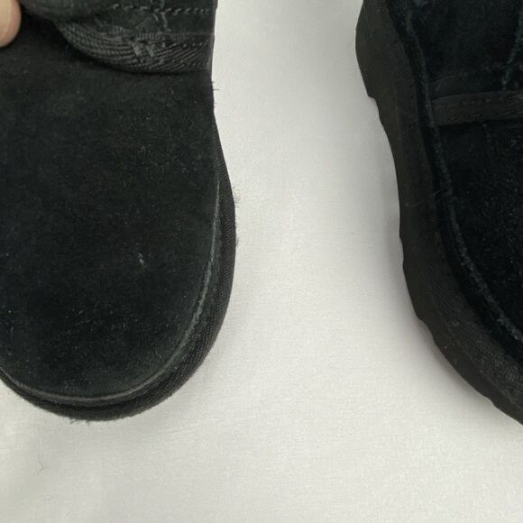 UGG Neumel II Chukka Boot Toddler Size 10 Black Suede Side Zip Water Repel $105 - Picture 4 of 10